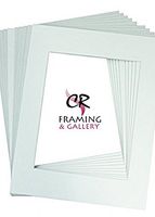 CR Framing, Pack Of White 10 Acid-Free White Pre-Cut 4" X 6" Picture Mats For 2 1/2' X 3 1/2
