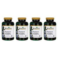 Swanson Supreme Lecithin with Phosphatidylcholine 300 Sgels (4 Pack)