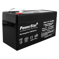 PowerStar Replacement New UB1213 12V 1.3AH Battery Replaces SLA1005 1.2AH NP1.2-12 BP1.2-12 WP1.2-12
