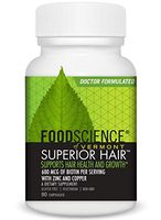 FoodScience of Vermont Superior Hair Growth and Follicle Support, 90 Capsules