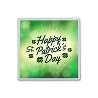 Contact Lens Box Holder Container Case Storage Eyecare Kit -Blurred St Patrick's Day