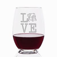 Love Boxer Engraved Stemless 21 oz Wine Glass - 4pcs