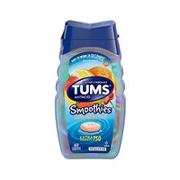 Tums Smoothies Assorted Fruit, Extra Strength 750, 60 Count (Pack of 36)