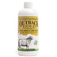 Outback Gold Wool Wash, 32 Ounce, Natural Plant Based Mild Liquid Soap, Cleans and Conditions Sheepskin, Wool and More, with Lanolin, Tea Tree Oil, Aloe, Coconut Oil, Scented with Pure Essential Oils