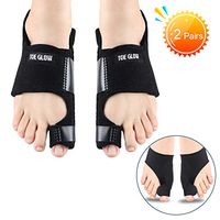 Bunion Corrector & Bunion Relief Protector Sleeves Kit - Bunion Splints Big Toe Straightener for Hallux Valgus Aid Surgery, Day Night Support (Black + Black, M:Women Size 4.5-7)