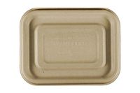 World Centric TR-SC-UAR 100% Compostable Unbleached Plant Fiber 1 Compartment Trays, 20 oz, 6.5" x 5" x 1.5" (Pack of 600)