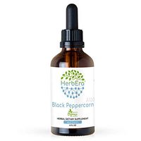 Black Peppercorn A120 Alcohol Herbal Extract Tincture, Super-Concentrated Organic Black Peppercorn (Piper nigrum) Dried Fruit (4 fl oz)