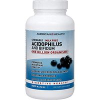 American Health Chewable Blueberry Acidophilus - 100 Wafer -- 6 per case.