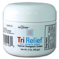 TriRelief Pain Cream [2 oz] Pain Relief Cream for Arthritis, Tennis Elbow, Bursitis, Back Pain, Shoulder Pain