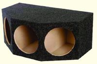 Q Power B123H 12" 3 Hole Car Subwoofer Box QBASS123