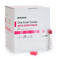 Oral Swabstick McKesson Foam Tip Dentifrice