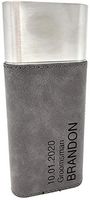 Personalized Engraved Leatherette Cigar Case with Cutter (Gray/Black)