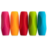Dash Sensations Lead Pencil and Long Pen Grips 5 Pack – Ambidextrous Writing Aid for Children and Adults, Soft and Comfortable Rubber-Like Corrective Finger Positioning Tool – Assorted Colors