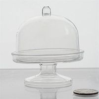BalsaCircle 24 pcs Clear Plastic Oval Cake Container with Dome - Disposable Wedding Party Catering Tableware