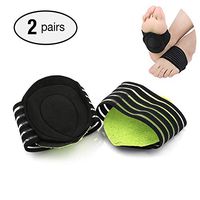 Plantar Fasciitis Arch Support, Flat Feet Insoles, Plantar Fasciitis Insoles Socks & Orthotic Insoles, Cushioned Arch Support for Pain Relief & Sore, Flat Feet（2 Pairs）