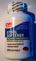 CVS Stool Softener Relieves Constipation 250 Softgels