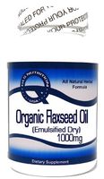 Organic Flaxseed Oil (Emulsified Dry) 1000mg 100 Capsules ^GLS