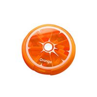 Turning Weekly Pill Organizer Medicine Organizer Pill Course Case Pill Divider Pill Box Cutter 7 Days Container Pill (Orange)