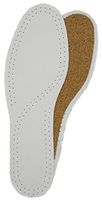 Leather & Cork Deluxe Insoles Whit (Size US 10-11)