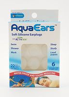 Aqua Ears Soft Silicone Earplugs (6 Pair)
