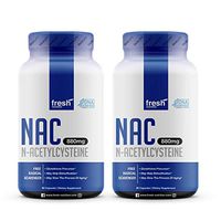 NAC Supplement - (2 Pack) N Acetyl Cysteine - Strongest DNA Verified - Nacetyl Cysteine Amino Acids Anti Aging, Glutathione, Oxidative Stress, Detox - Pure NAC Powder in Capsules - Vegan Safe