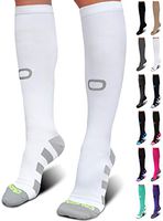 Crucial Compression Socks for Men & Women (20-30mmHg) - Best Graduated Stockings for Running, Athletic, Travel, Pregnancy, Maternity, Nurses, Medical, Shin Splints, Support, Circulation & Recovery