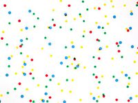 Pack Of 1, Primary Dots Cello Roll 1.0 Mil 40" X 100' Made In USA For Birthday, Baby And Children