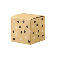 ARAYACY Creative Candy Box Candy Box/European Black and White Dot Paper Kraft Paper Candy Box Small Gift Box (100PCS)