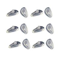 4 Pairs Transparent Silicone Eyeglasses Nose Pads - Super Soft Air Cushion Nose Pads with Screws and Screwdriver #1