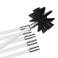 Xigeapg Dryer Duct Cleaning Kit, Flexible Lint Remover,Can Use With A Power Drill Or Without A Power Drill,Includes Eight 8x Flexible Rods,Synthetic Brush Head (White+Black)