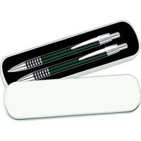 Regent Metal Pen and Pencil Set (Green)