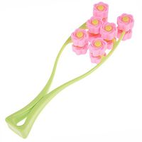 EBDcom Facial Face Thin Face Up Roller Massager Elastic Facial Roll Massage Cellulite (Pink)