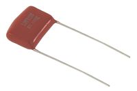 NTE Electronics MLR683K250 Series MLR Polyester Non-Polarized Film Capacitor, Radial Lead, Non-Inductive, 0.068 µF Capacitance, 10% Tolerance, 250V