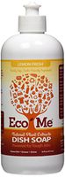 Eco Me Natural Environmentally Friendly Sudsing Liquid Dish Soap, Healthy Lemon Fresh Scent, 16 Ounce Bottle, Pack of 6