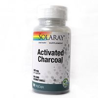 Solaray Activated Charcoal Capsules, 280 mg, 90 Count