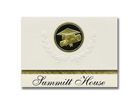 Signature Announcements Summitt House (Commerce, TX) Graduation Announcements, Presidential style, Basic package of 25 Cap & Diploma Seal. Black & Gold.