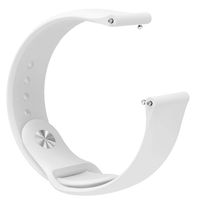 Yoidesu 20mm Watch Band,Replacement Watch Band,Watch Strap with Stainless Steel Buckle, Quick Release Strap for Active 3 Move hr Watch and Other 20mm Models(Silicone)(White)