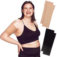 Arm Shapers For Women - Upper Arm Compression Sleeve To Help Tone Arms - Slimming Arm Wraps For Flabby Arms - Helps Shape Upper Arms Ideal For Plus Size Women - 2 Pairs ( Black + Beige )