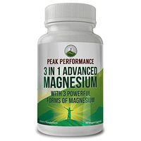 3 in 1 Advanced Magnesium Complex Vegan Capsules by Peak Performance. High Absorption and Bioavailability. 3 Best Magnesiums in One Supplement. Magnesium L-Threonate, Magnesium Glycinate 90 Pills