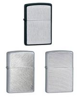 Zippo Lighter Set of Three - Framed Chrome, Chrome Arch, and Herringbone Sweep Logo
