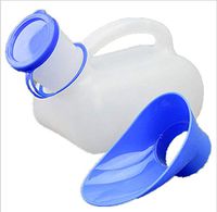 BEKVÄMT Urinals for Men with Spill Proof Lid Locks Away Urine Odor Perfect Portable Male Urinal Bottles for Travel, Bedside, Car or Camping Mens Plastic Pee Bottle