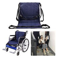 Patient Lift Stair Slide Transfer Boards Belt Emergency Evacuation Wheelchair Seat Belt Safety Full Body Medical Lifting Sling Transferring Disc Use for Seniors, Disabled, Handicap,4handles