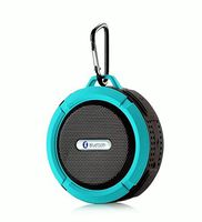 Shopzy - Bluetooth speaker shower mini outdoor speaker - waterproof, SD Card reader, FM mode, Hands free answering, Built in Mic , High Battery Life , Connects to Smartphone (Blue)