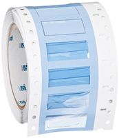 Brady PS-375-150-WT-S 1.5" Width x 0.645" Height, B-342 Heat-Shrink Polyolefin, Matte Finish White PermaSleeve Wire Marking Sleeve (Pack of 250)