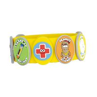 Food Allergy Bracelets for Kids – Bright, Fun Medical Charm Kit: Yellow Silicone Bracelet, Multiple Food Allergy Charms: Peanut, Nut, Dairy, Egg, Wheat & Epi Pen Charm, Medical Alert Bracelet for Kids