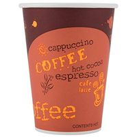 BWS 12 oz. Coffee Print Poly Paper Hot Cup, Case of 1000