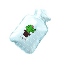 Hot Water Bottle with Cover, Cute Cactus Banana Pattern Mini Hot Water Injection Storage Bag Hand Stomach Warmer 3#