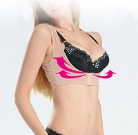 Lolicute Women Hunchback Posture Shape Corrector， Upper Shoulder with Push Up Bra for Improving Bad Posture, Thoracic Kyphosis, Shoulder Alignment, Upper Back Pain Relief 31.49in~33.46in