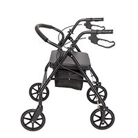 Steel & Nylon Walker with Wheels Black