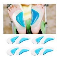 Galapagoz New Silicone Orthopedic Gel Arch Support Insoles Pads Shoe Adhesive 4 Pairs USA